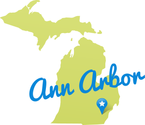 Map of Ann Arbor, Michigan