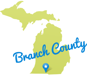 Branch County, Michigan, area map